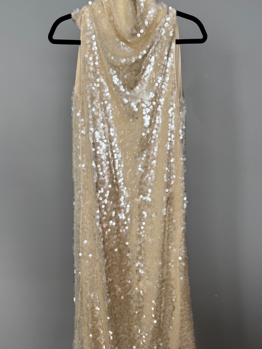Altuzarra Noor Draped Sequin Chiffon Midi Dress Sample - Picture 2 of 5
